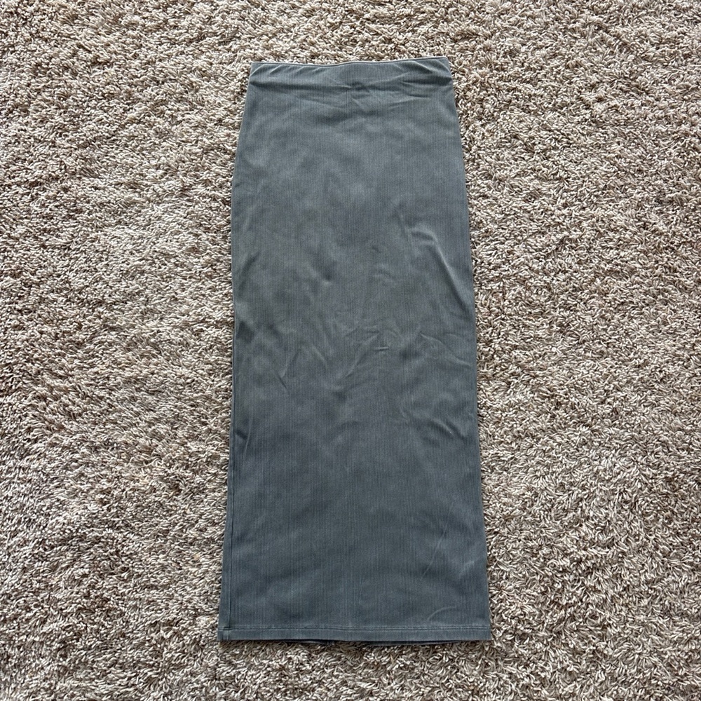 Wild Fable Sage-Grey Pencil Skirt